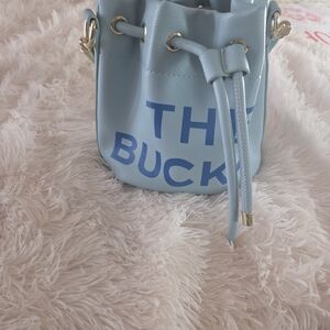 Stylish Blue Bucket Bag